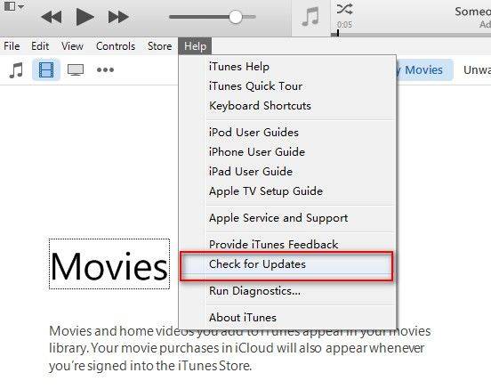 check for itunes updates windows 10