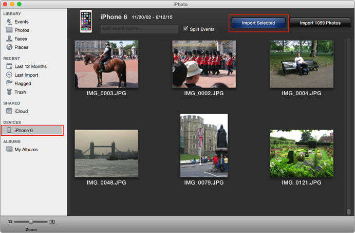 Iphoto library for pc