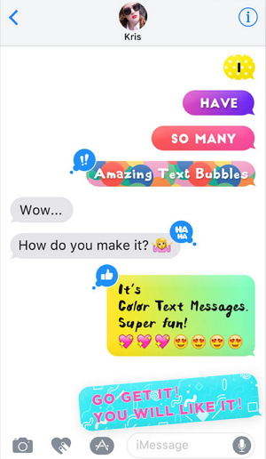 cool text message art