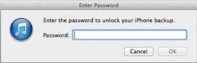 if i forgot the password to unlock iphone backup