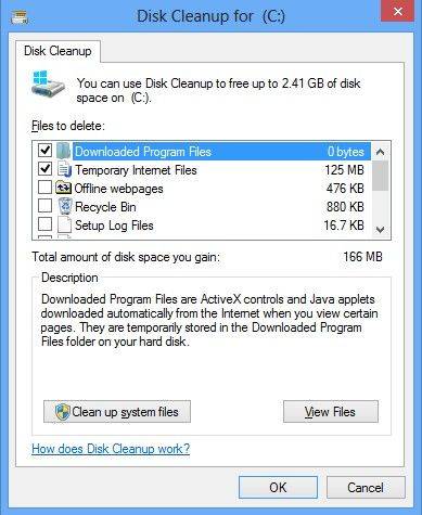 disk cleanup won t open